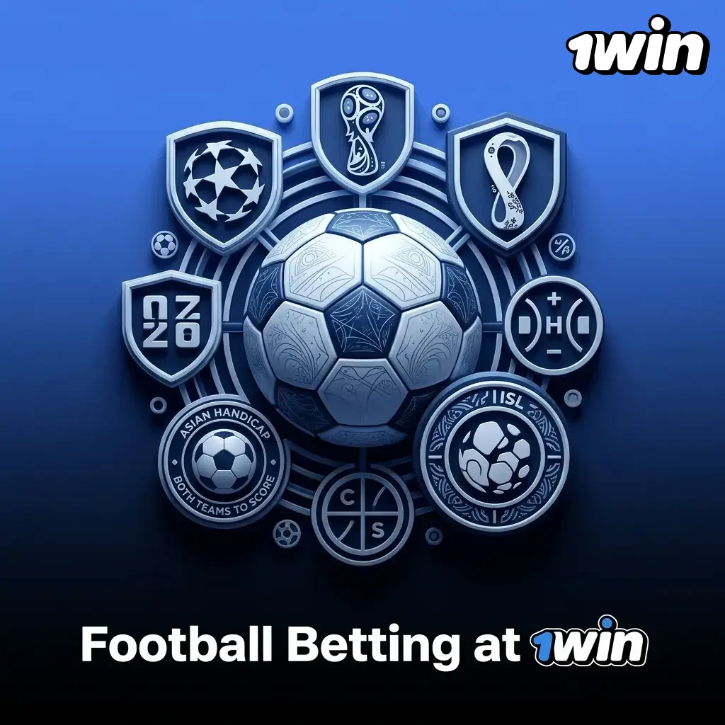 Football betting markets on 1win covering UEFA Champions League, EPL, ISL, and FIFA World Cup with live betting options