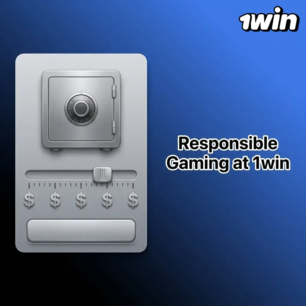 1win responsible gaming tools in India showing deposit limits, self-exclusion, session limits, and age verification features